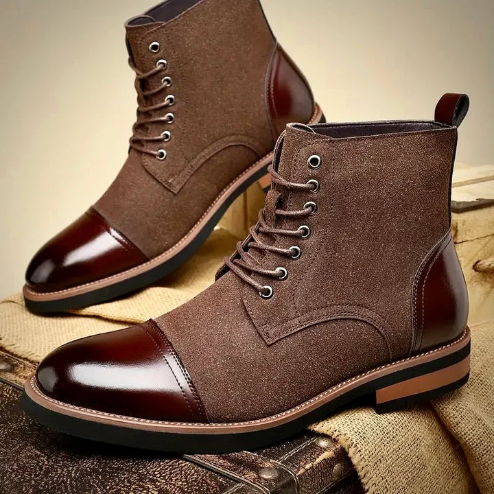 Bottines en cuir marron Oliver Ashford Oxford