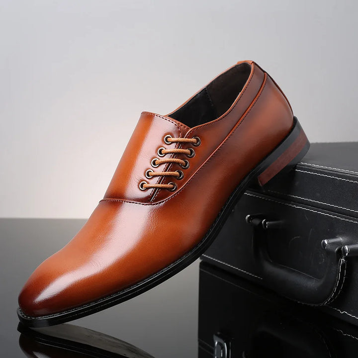 Bertolini Chaussures Oxford en Cuir Authentique
