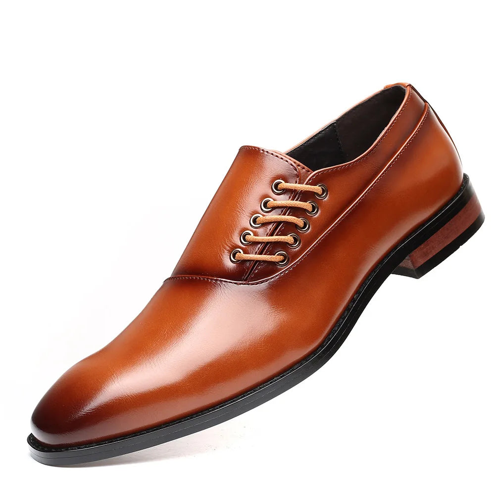 Bertolini Chaussures Oxford en Cuir Authentique