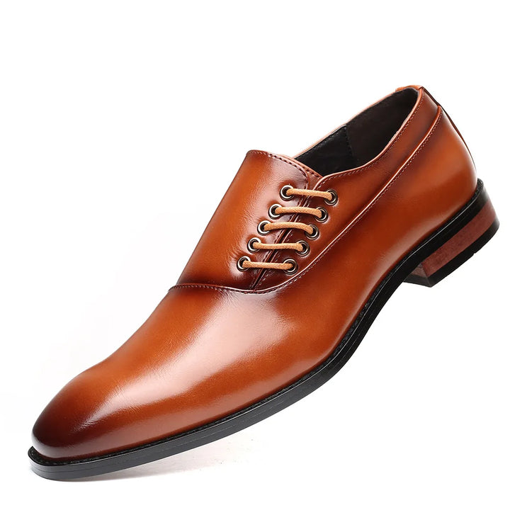Bertolini Chaussures Oxford en Cuir Authentique