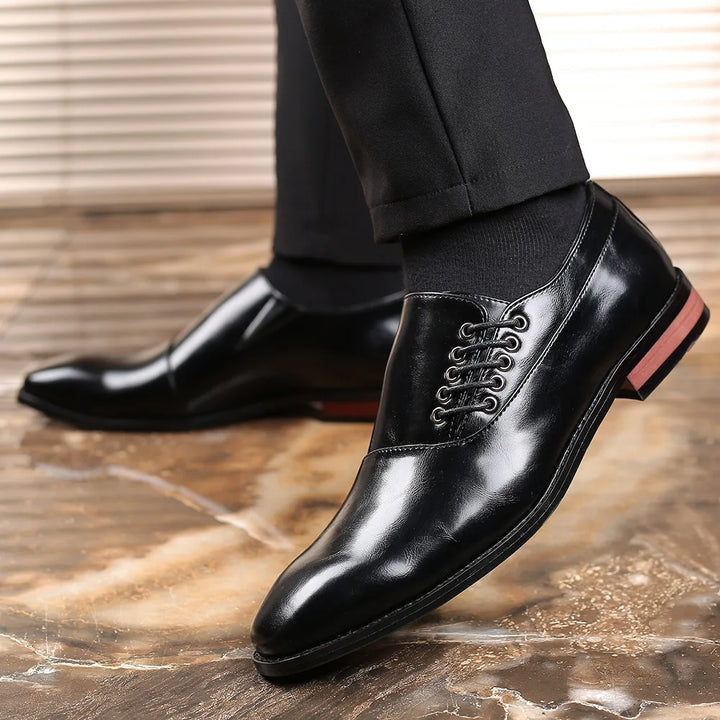 Bertolini Chaussures Oxford en Cuir Authentique