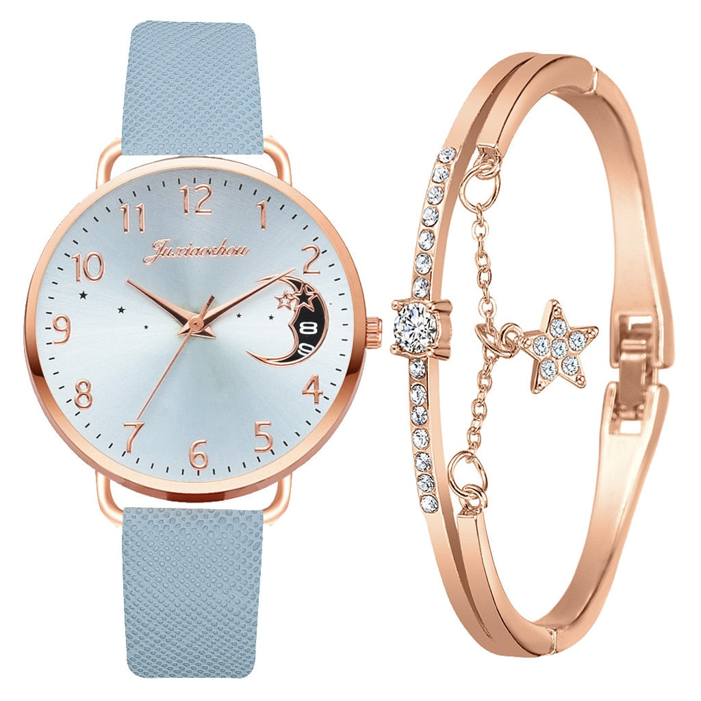 Montre Moon Numbers avec bracelet assorti