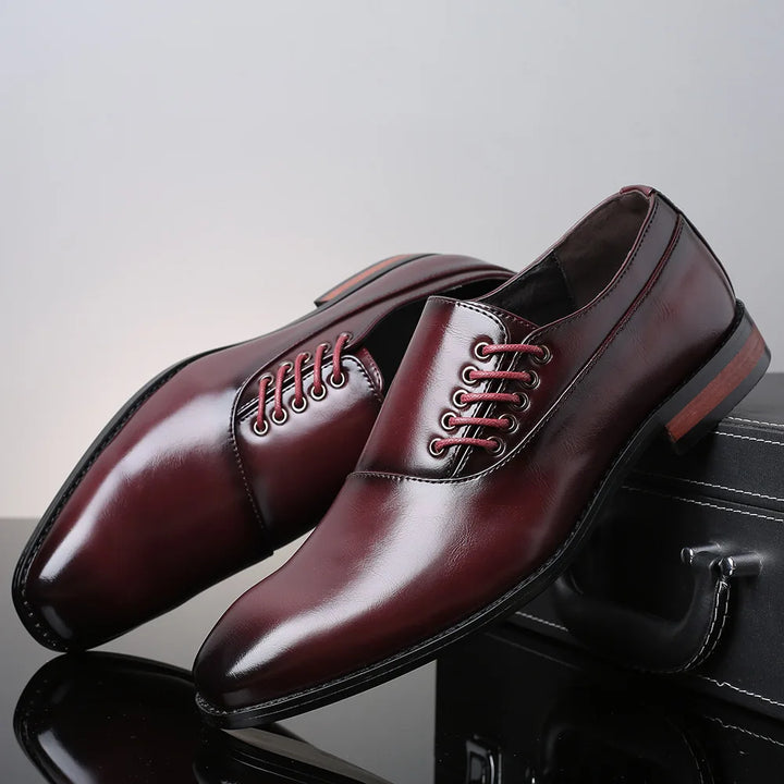 Bertolini Chaussures Oxford en Cuir Authentique