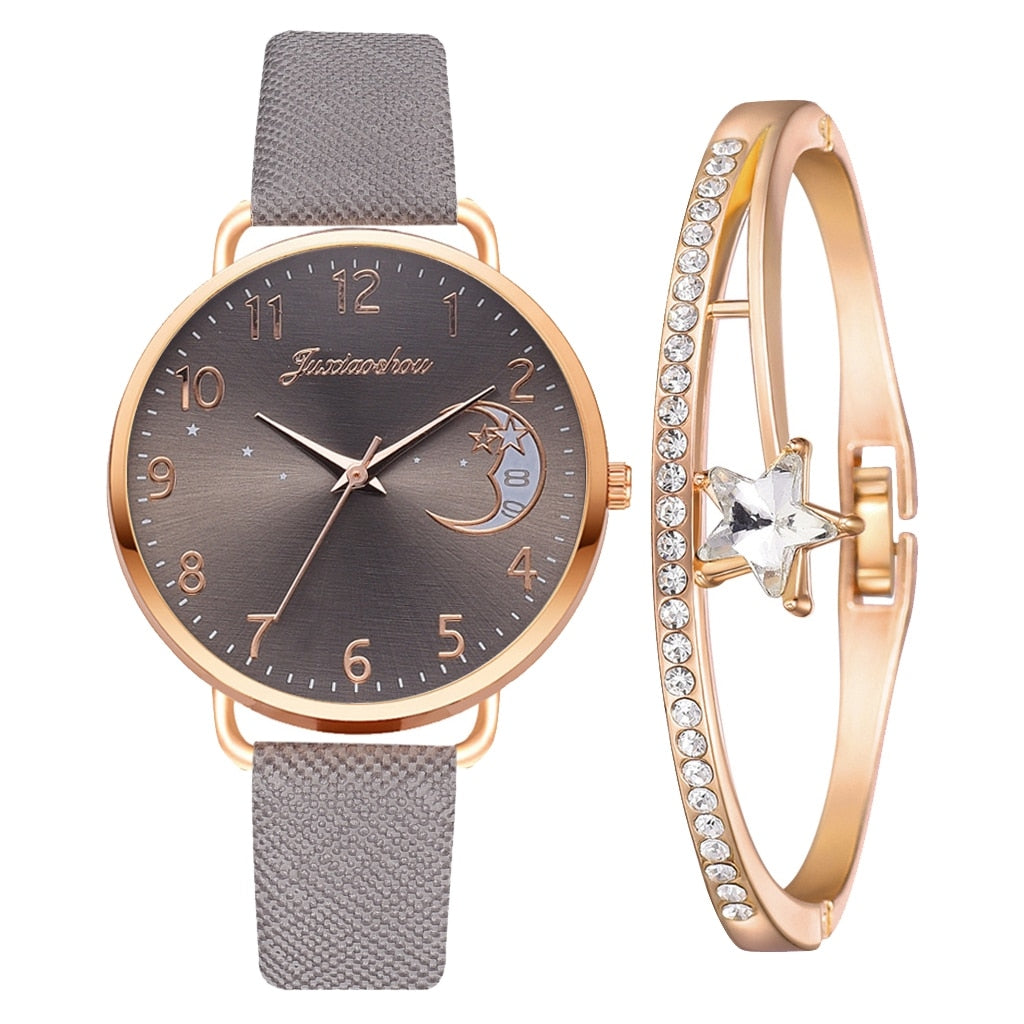 Montre Moon Numbers avec bracelet assorti