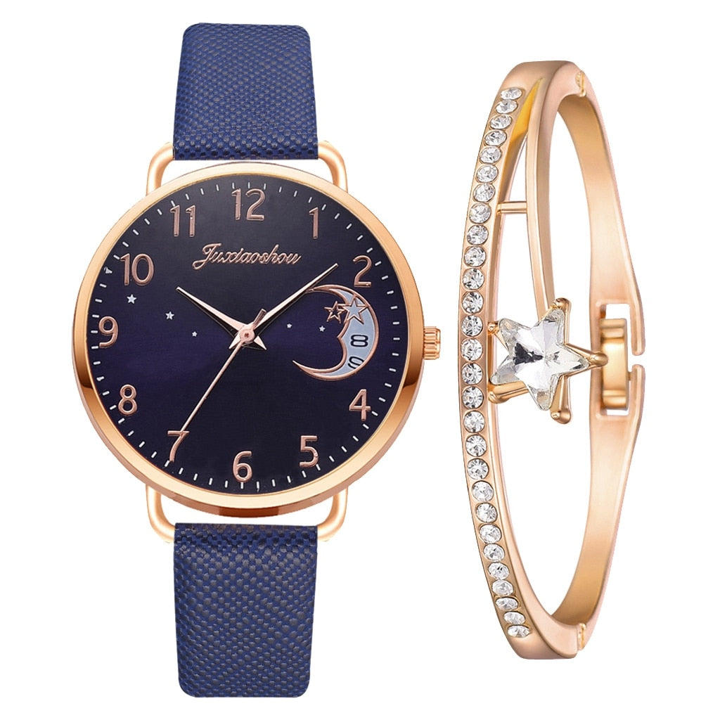 Montre Moon Numbers avec bracelet assorti