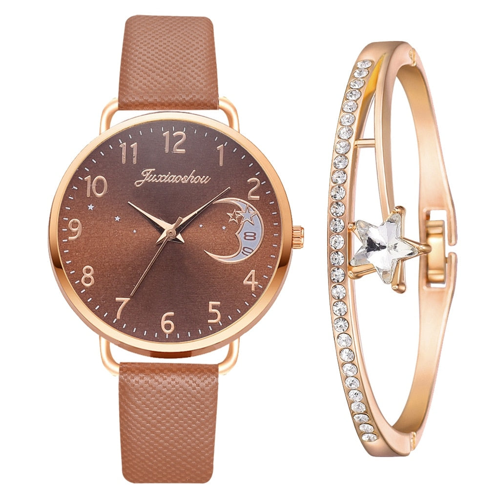 Montre Moon Numbers avec bracelet assorti