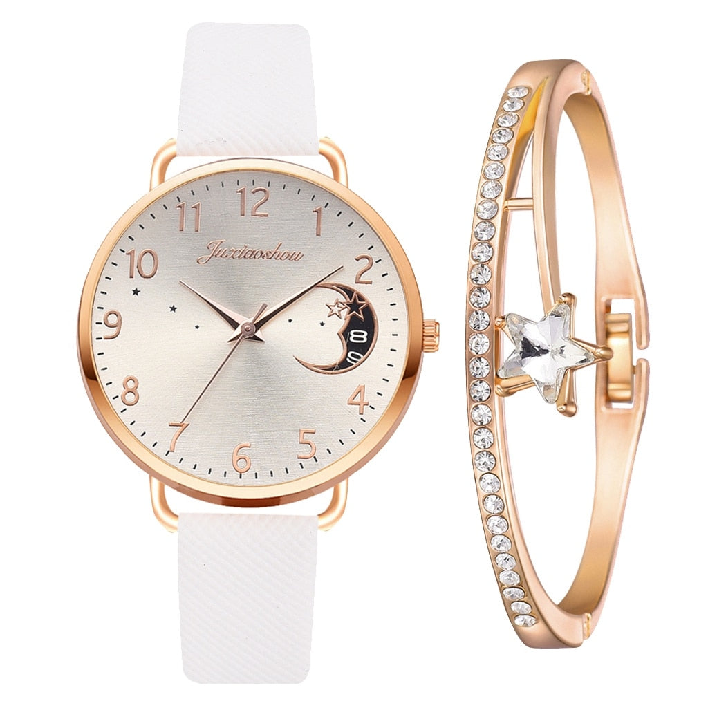 Montre Moon Numbers avec bracelet assorti