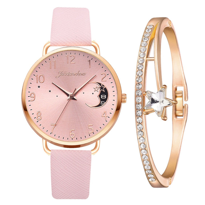 Montre Moon Numbers avec bracelet assorti