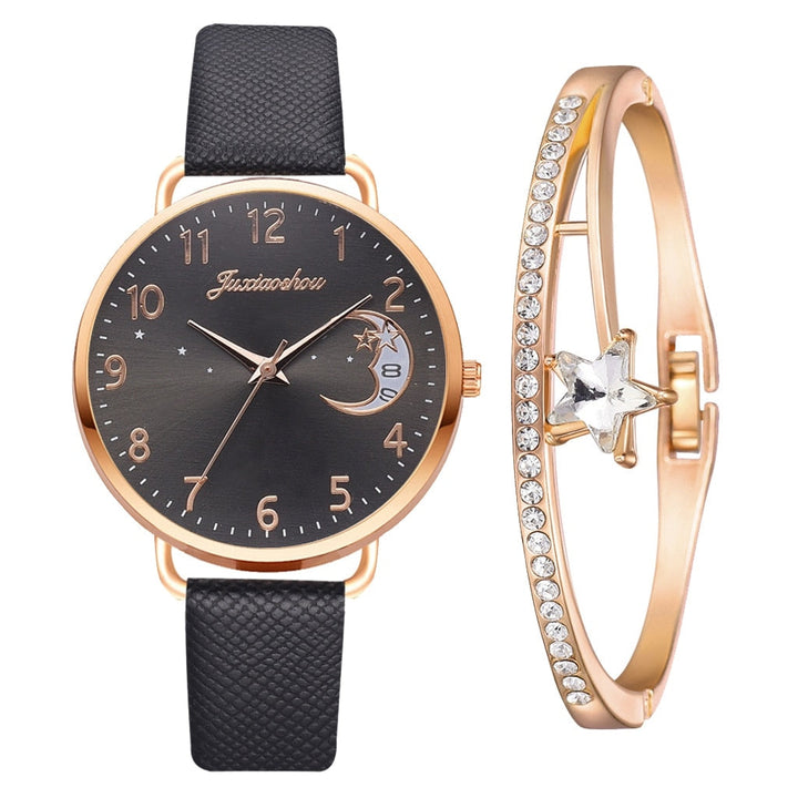 Montre Moon Numbers avec bracelet assorti