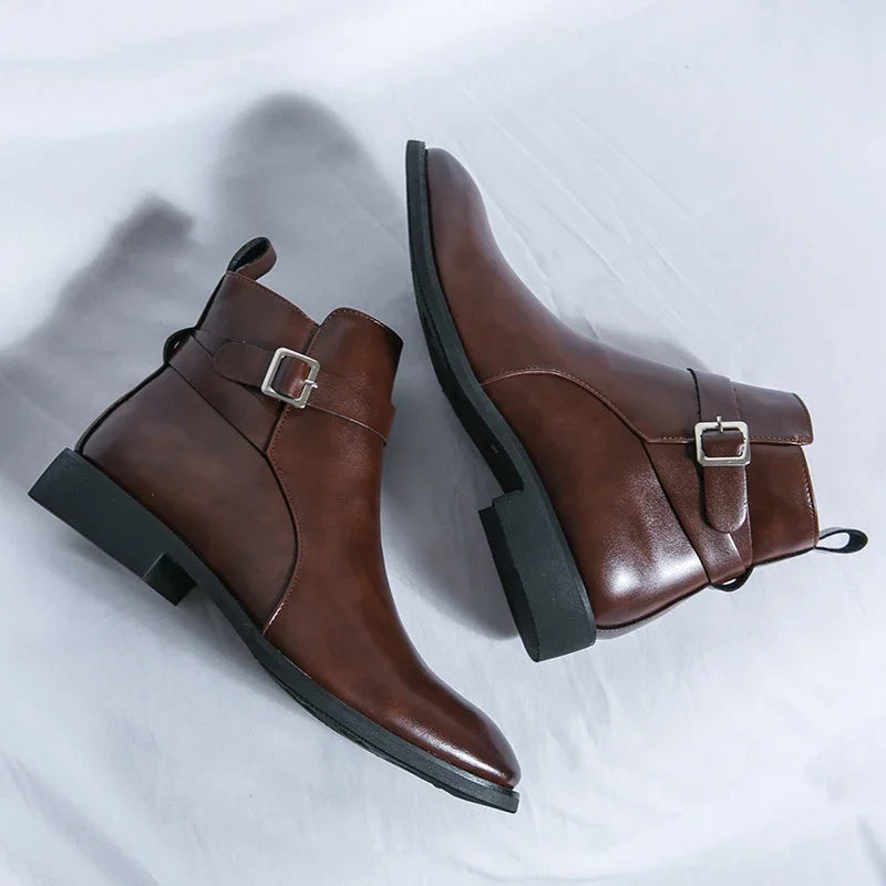 Botters Chelsea en cuir authentique Sergio