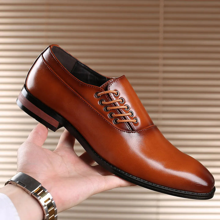 Bertolini Chaussures Oxford en Cuir Authentique