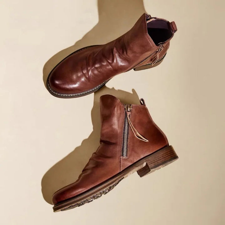 Owens | Bottes Chelsea en cuir véritable