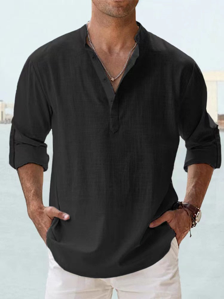 Kevin | Chemise en Lin Masculine