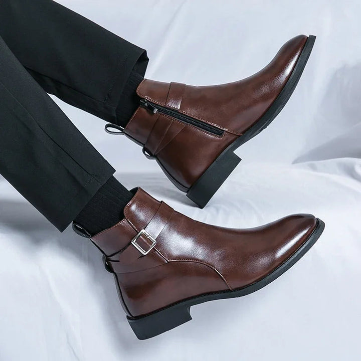 Botters Chelsea en cuir authentique Sergio