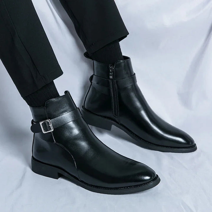 Botters Chelsea en cuir authentique Sergio