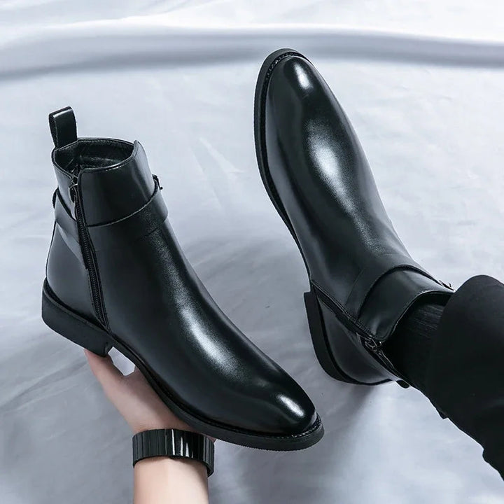 Botters Chelsea en cuir authentique Sergio
