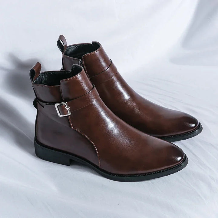 Botters Chelsea en cuir authentique Sergio