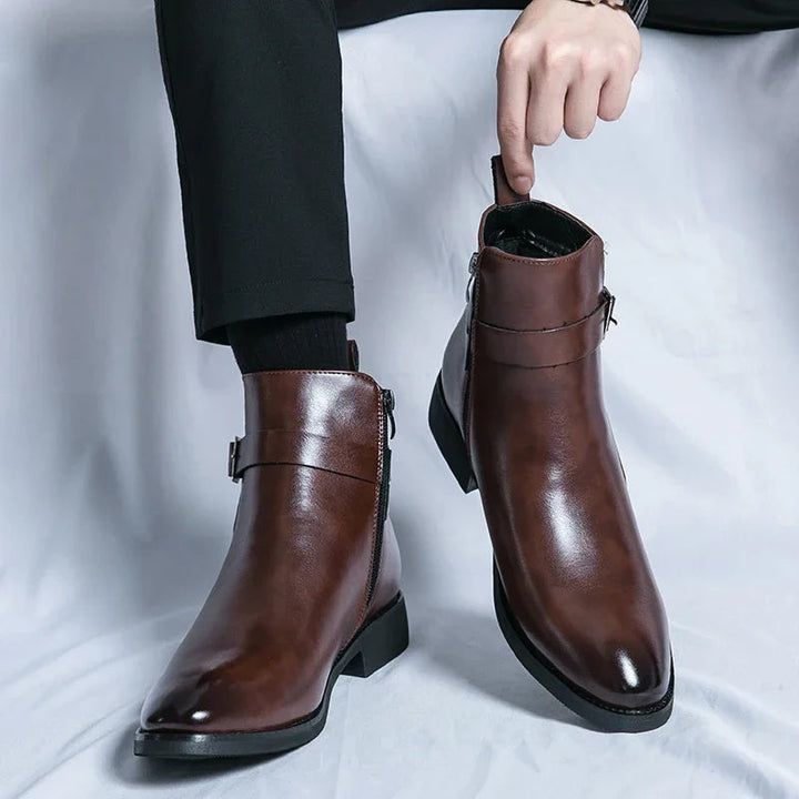 Botters Chelsea en cuir authentique Sergio
