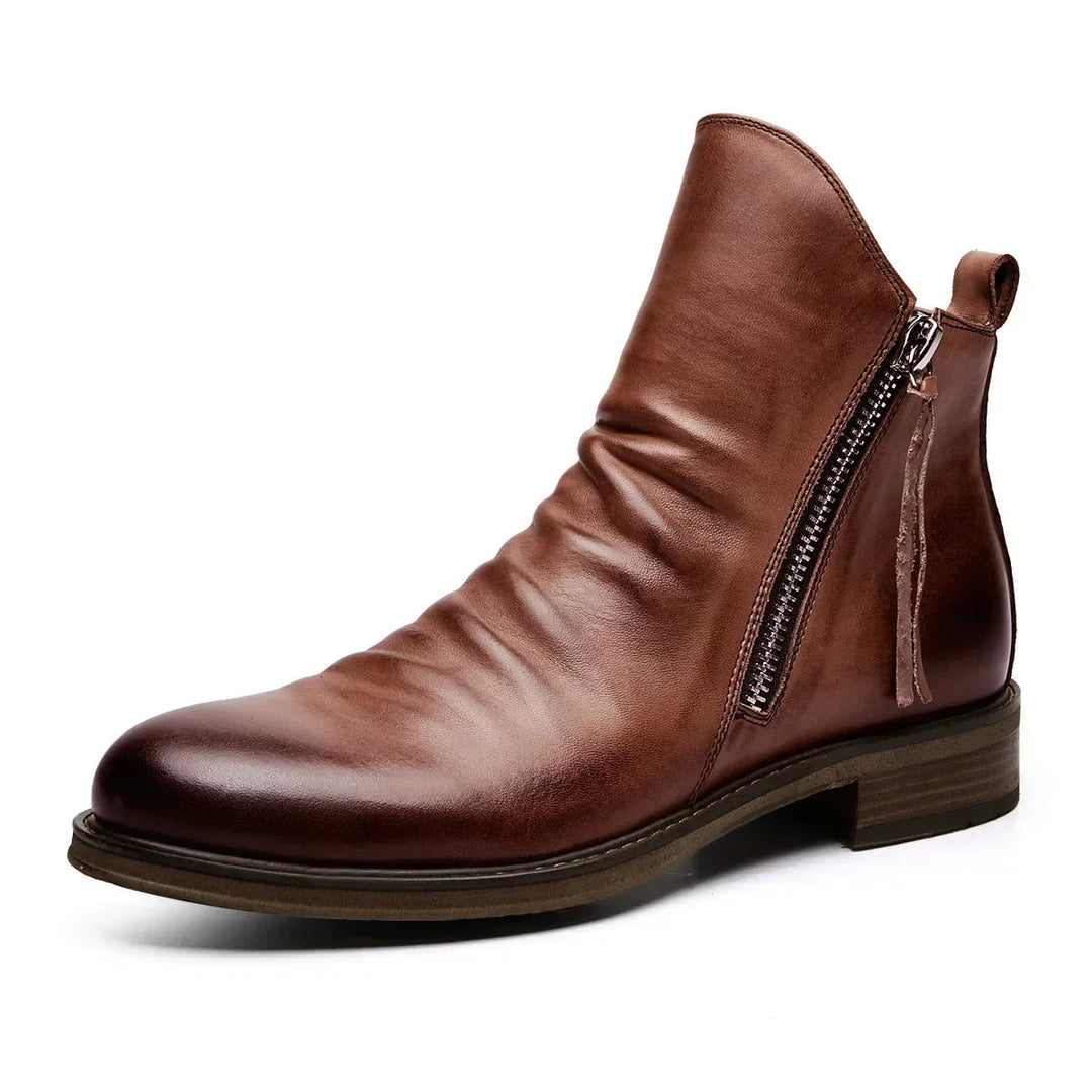 Owens | Bottes Chelsea en cuir véritable