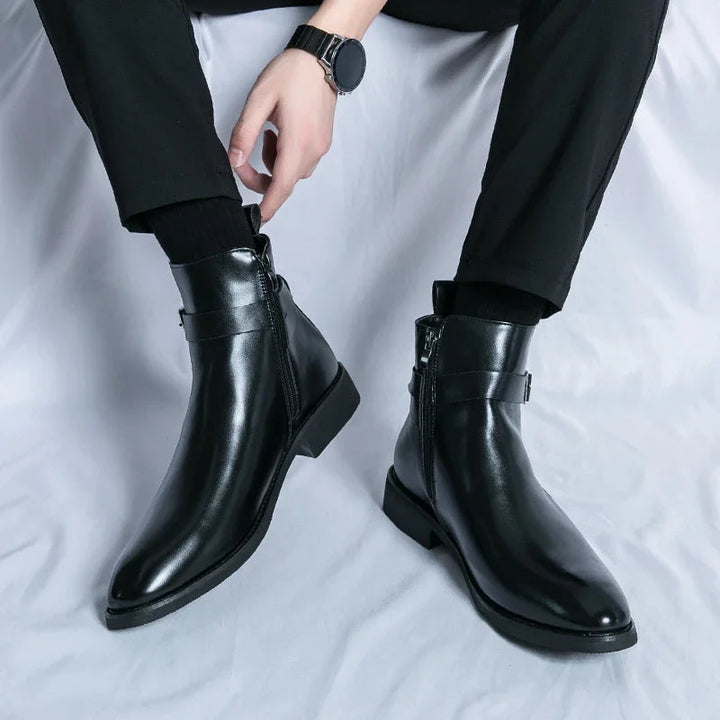 Botters Chelsea en cuir authentique Sergio
