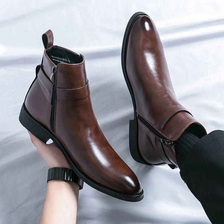 Botters Chelsea en cuir authentique Sergio