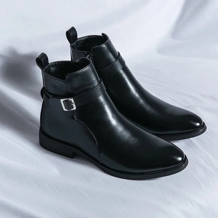 Botters Chelsea en cuir authentique Sergio