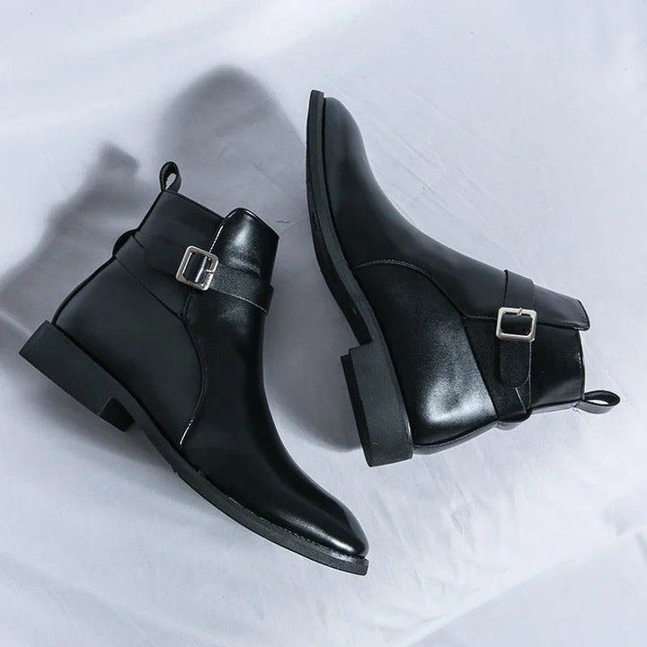 Botters Chelsea en cuir authentique Sergio