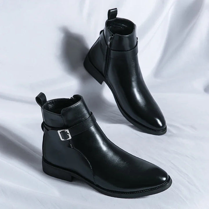 Botters Chelsea en cuir authentique Sergio