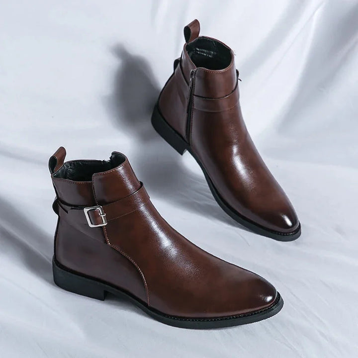Botters Chelsea en cuir authentique Sergio