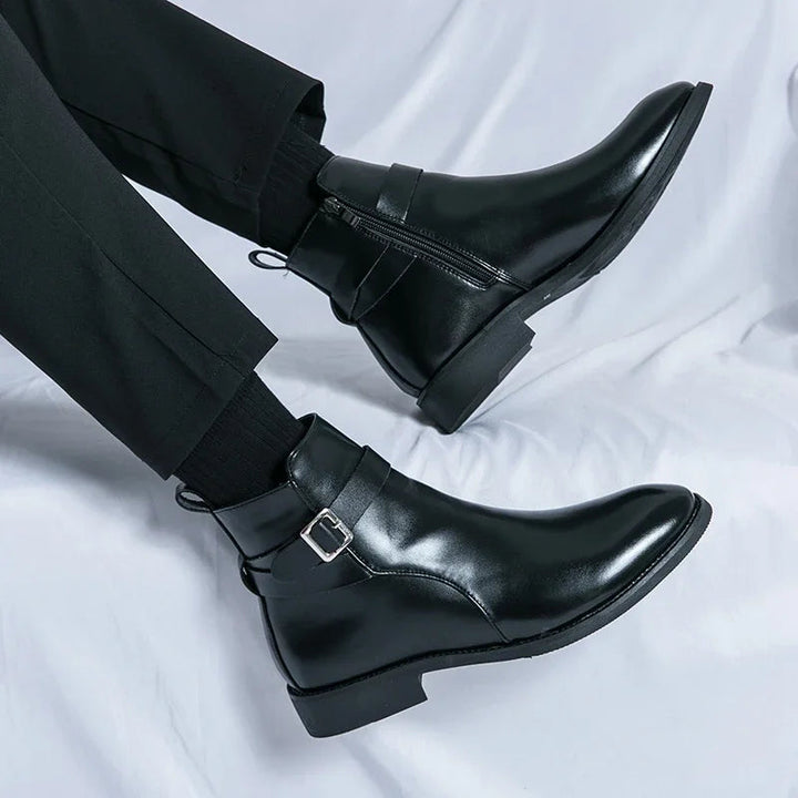 Botters Chelsea en cuir authentique Sergio