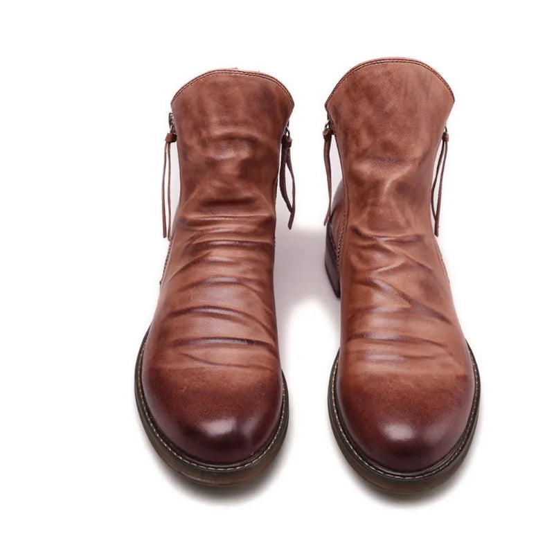 Owens | Bottes Chelsea en cuir véritable