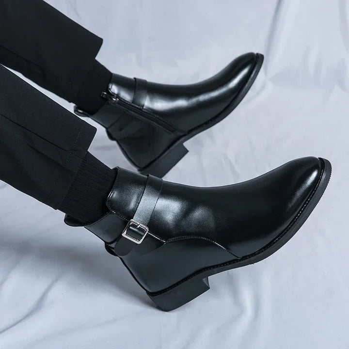 Botters Chelsea en cuir authentique Sergio