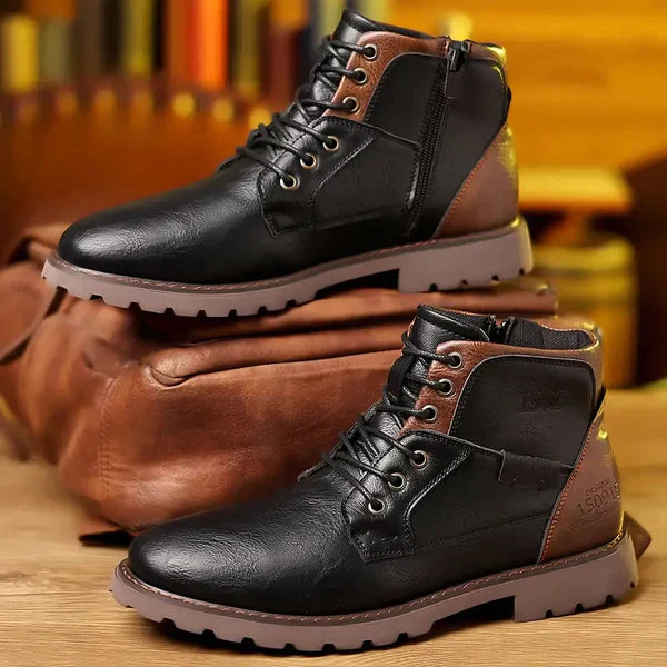 Jethro | Bottes en cuir robuste à lacets