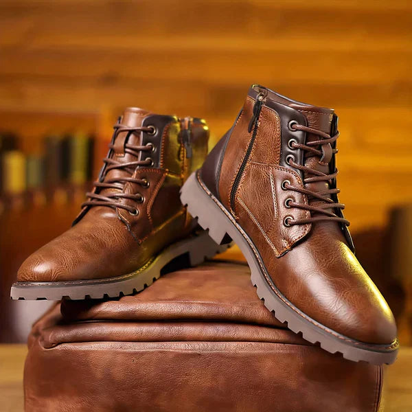 Jethro | Bottes en cuir robuste à lacets