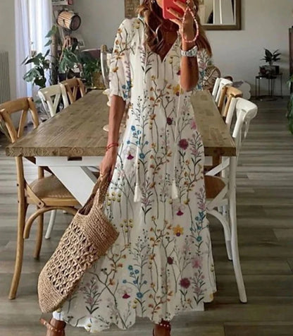 Dianna - Robe Boho avec Ceinture Élargie